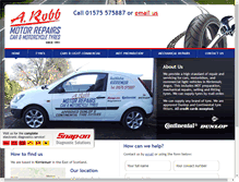 Tablet Screenshot of a-robb-motor-repairs.com